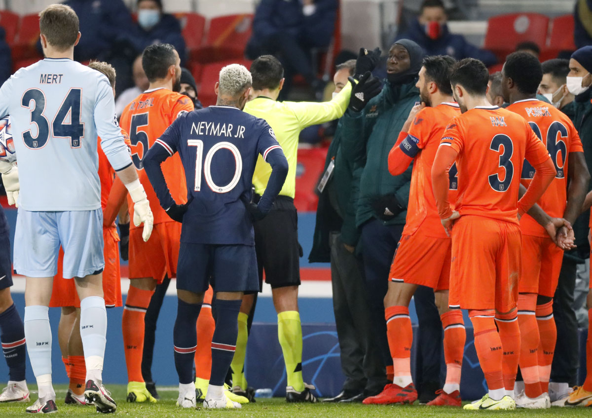 Basaksehir, PSG players walk off after alleged racism - Rediff Sports