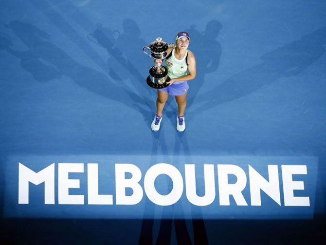 Sofia Kenin, who became the youngest women's Australian Open winner since Maria Sharapova, who won in 2008 at the age of 20, won the WTA Player of the Year award.