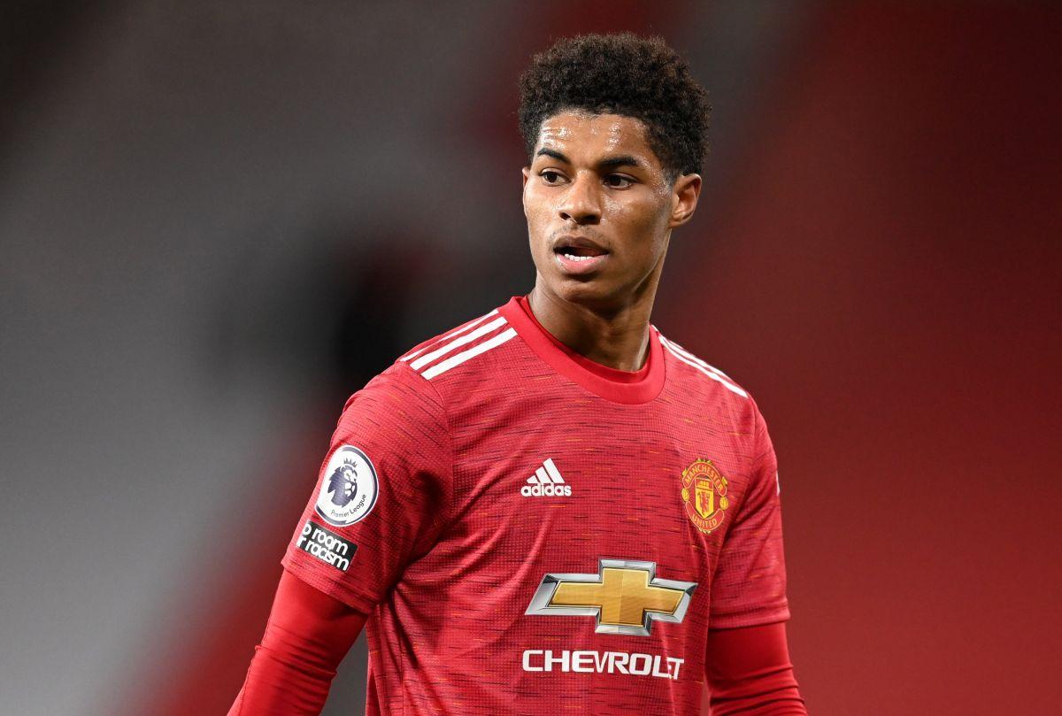 Manchester United forward Marcus Rashford said his family's struggles when he was younger had made him more determined to help others.