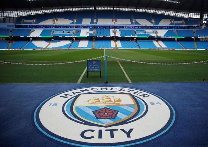 General view inside the Etihad Stadium, in Manchester, Britain