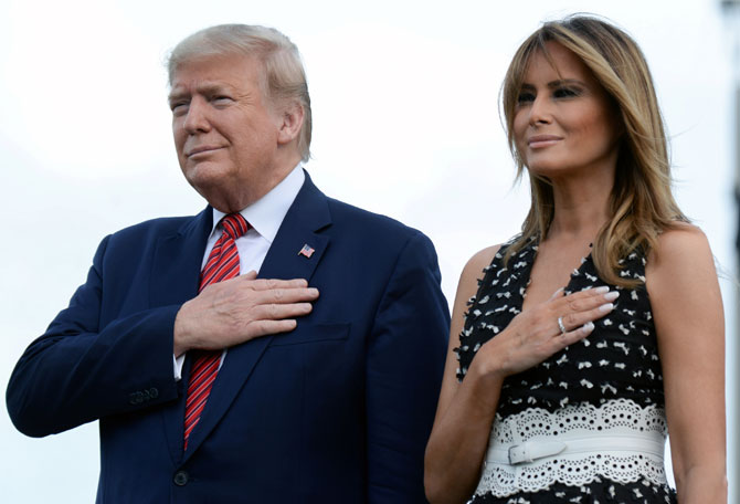 Trump, Melania to be accorded traditional welcome