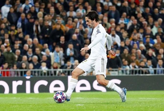 Isco puts Real Madrid ahead