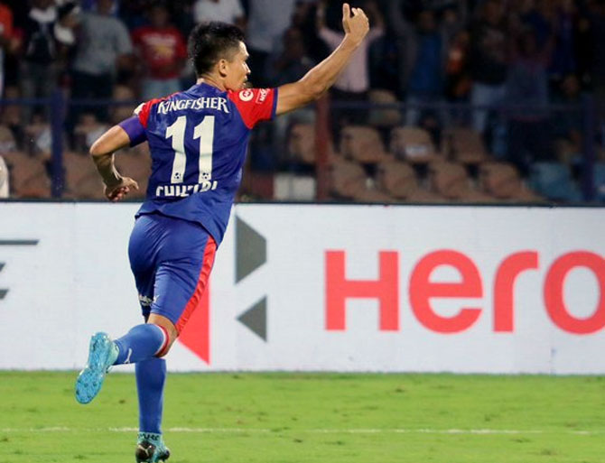 What Did Sunil Chhetri's Goal Celebration Mean? - Rediff.com