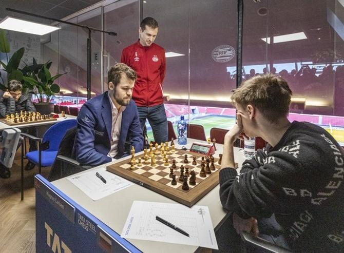 Caruana Solid Through Tata Steel First Half; Magnus, Firouzja