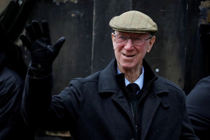 A family statement said Jack Charlton died peacefully on Friday at his home in Northumberland, northern England