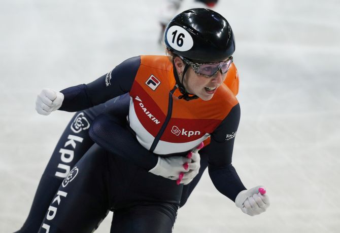 Van Ruijven won the 500 metres title at the world championships in Sofia last year, and an Olympic bronze medal in the 3,000m relay at 2018 Pyeongchang Games.