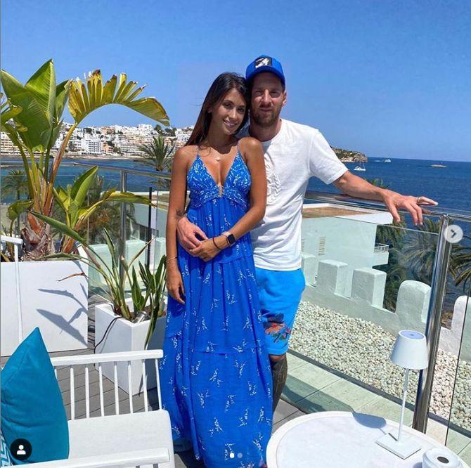 Lionel Messi and wife Antonella Roccuzzo