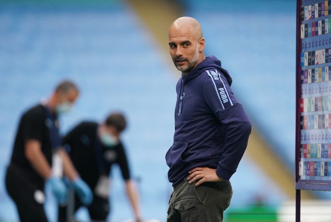 'Just because you are born a different colour of skin, how do people think they are different to the other one?'asks Manchester City coach Pep Guardiola.