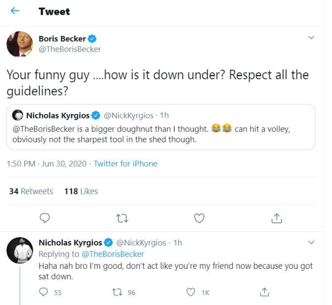 Becker-Kyrgios Twitter battle