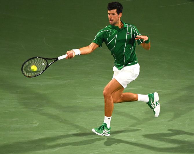 Flawless Djokovic enters Dubai semi-finals - Rediff.com