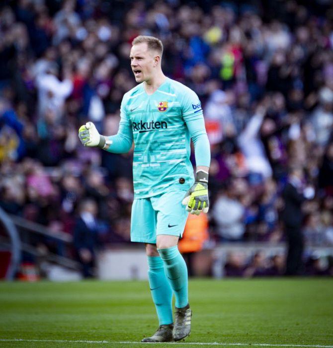 Barcelona FC keeper Marc-Andre Ter Stegen