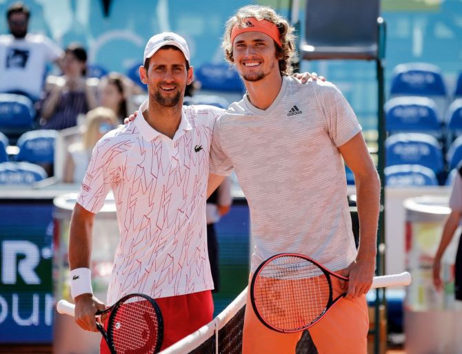 World No 1 Novak Djokovic offered his support to Alexander Zverev, who has repeatedly denied the allegations of domestic abuse made by his former girlfriend Olga Sharypova.