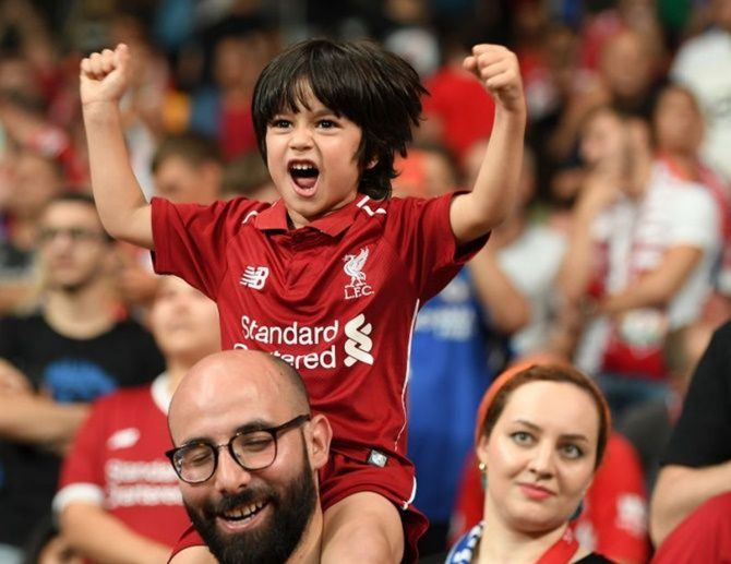 A young Liverpool fan in the stands (Image used for representational purposes)