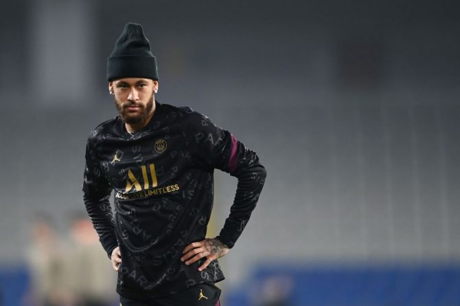 PSG's Neymar last scored in the Champions League last March.