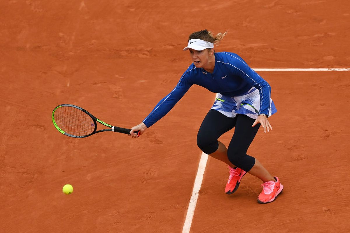 Ukraine's Elina Svitolina plays a forehand during her third round match against Russia's Ekaterina Alexandrova