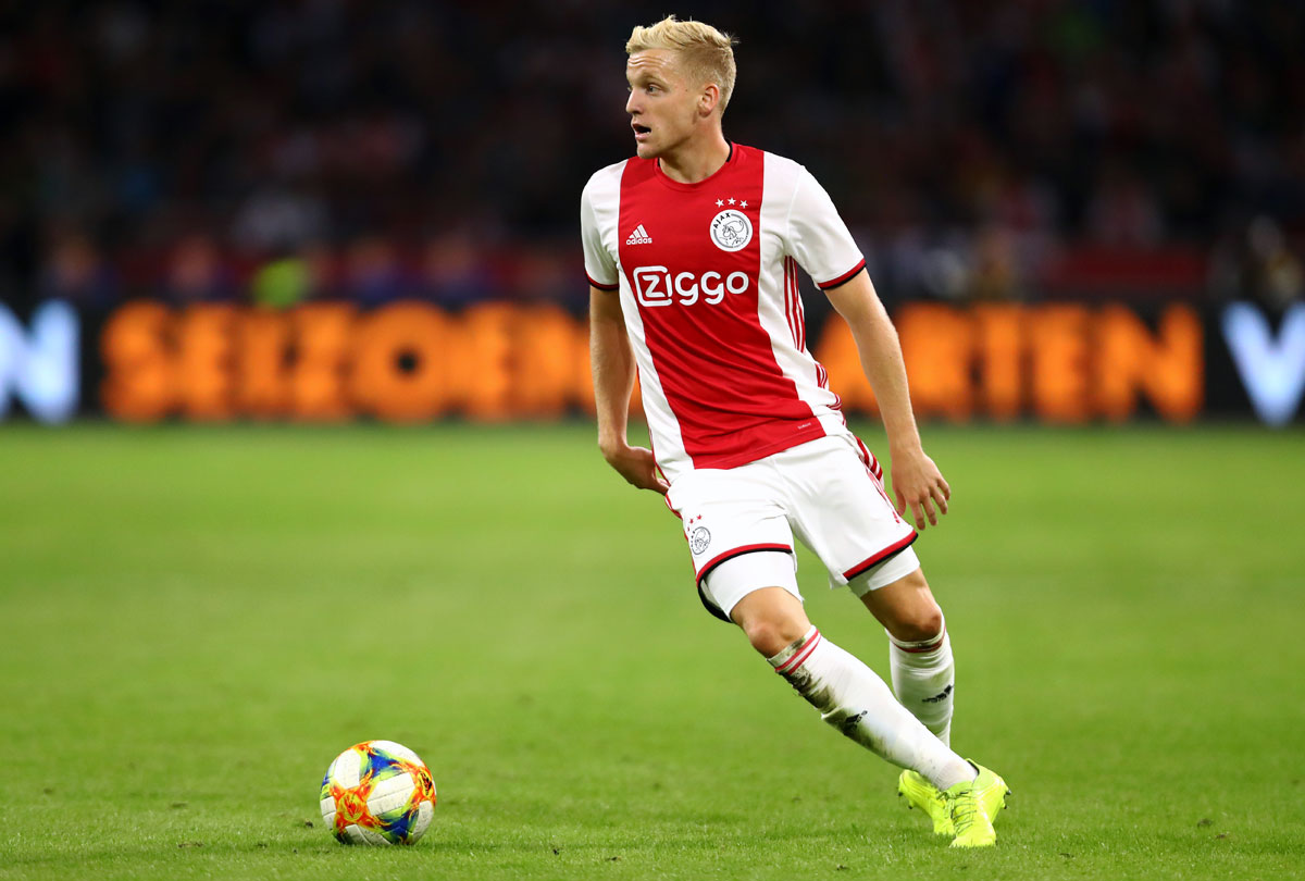 Manchester United sign Dutch midfielder Van de Beek ...