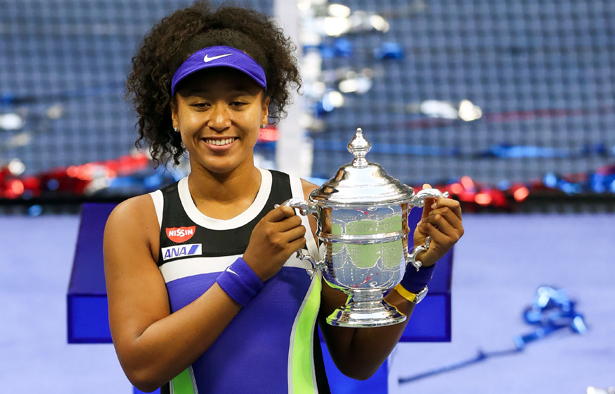 Naomi Osaka, who won the US Open on Saturday was the only player in the top-10 to gain places.