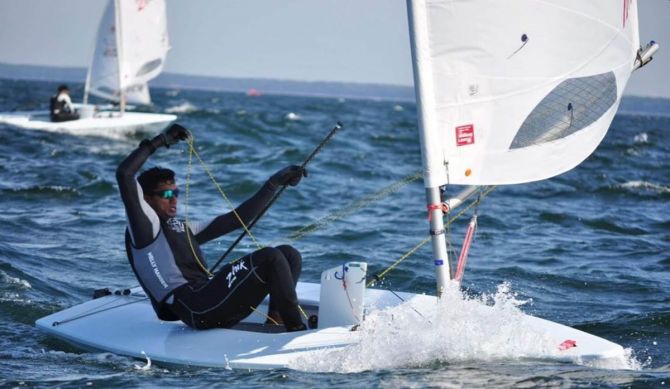 Vishnu Saravanan was one of the four sailors to qualify for the Tokyo Games