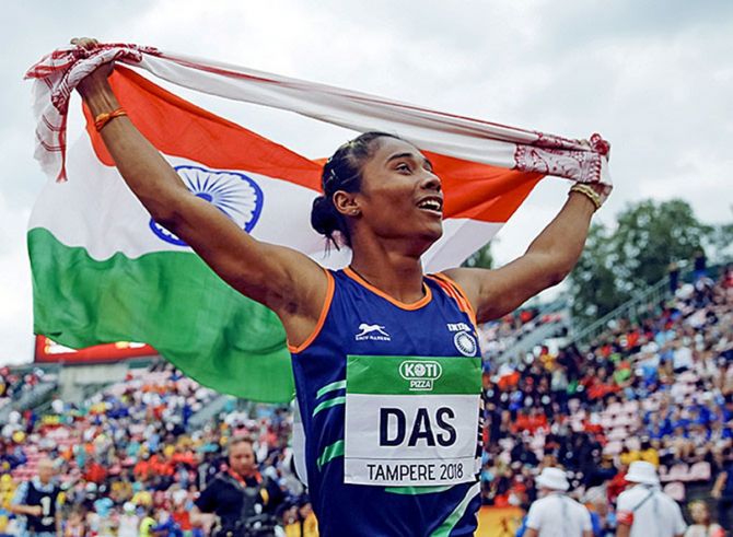 Star sprinter Hima Das, who is yet to qualify for the upcoming Olympics, is a key member of the Indian 4x100m relay quartet