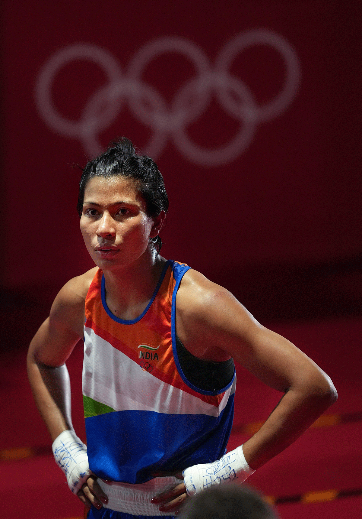 Lovlina Borgohain won the Tokyo Olympic bronze medal after losing the semi-final to reigning world champion Busenaz Surmeneli of Turkey 