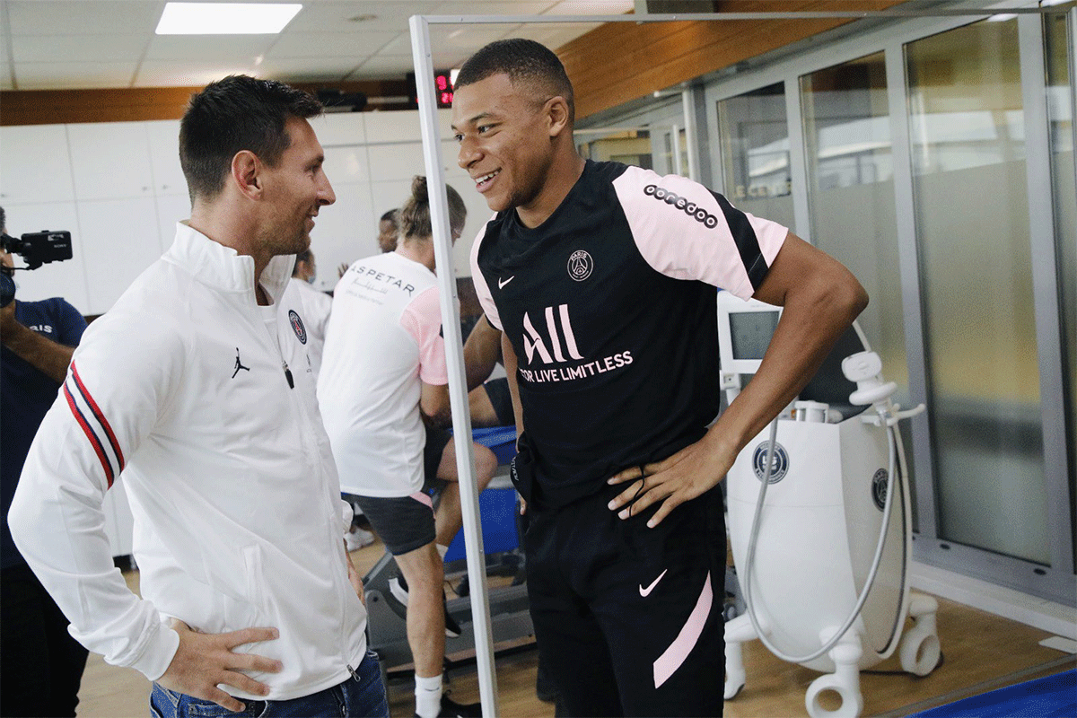 Lionel Messi and Kylian Mbappe