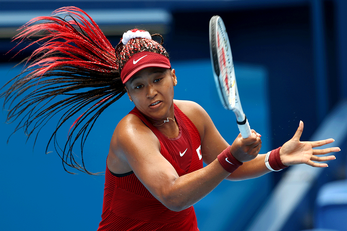 Japan's Naomi Osaka made 41 unforced errors in her 3rd round loss to Jil Teichmann in the Western & Southern Open third round in Cincinnati on Thursday 