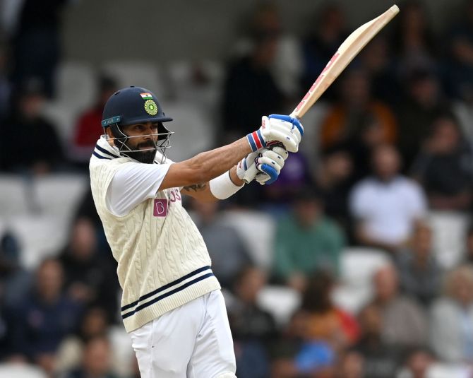 India captain Virat Kohli bats during Day 3 of the third Test against England