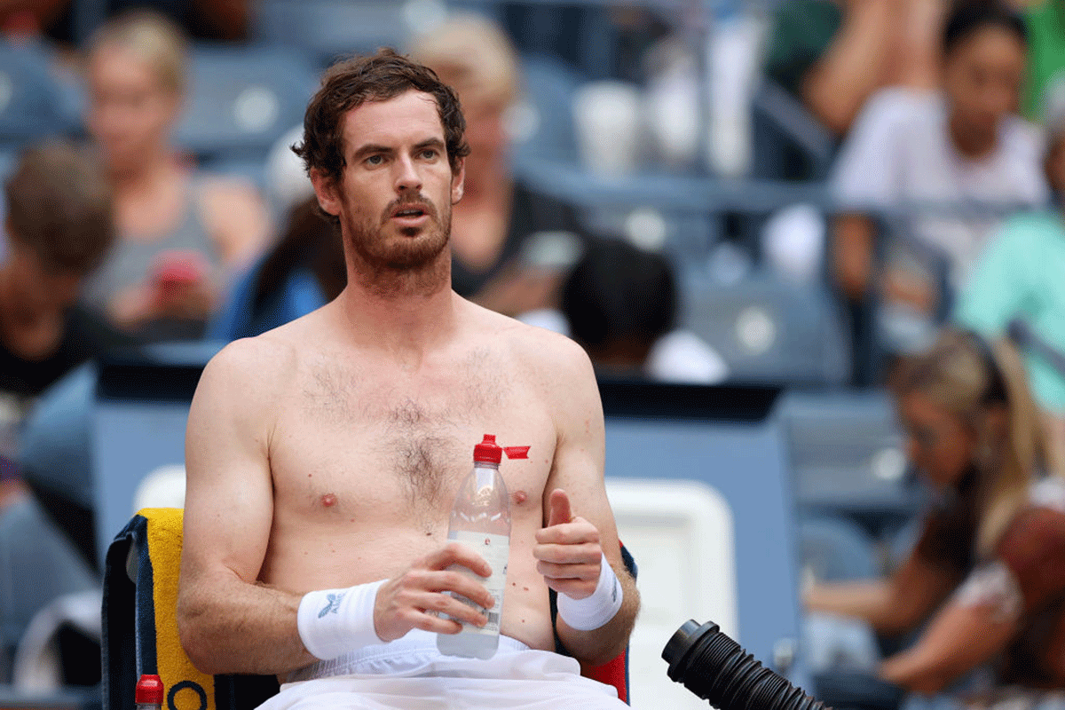 Andy Murray is made tp wait as Stefanos Tsitsipas takes a break during their US Open first round match. What upset Murray more than the timing was the length of a bathroom break which ran close to eight minutes, taking away any momentum the Scotsman had been building.