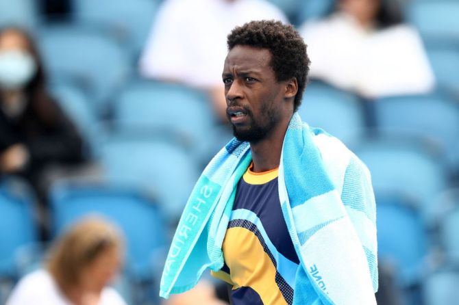 Gael Monfils, a former quarter-finalist at Melbourne Park, converted only six out of 23 break points against 21-year-old Emil Ruusuvuori.