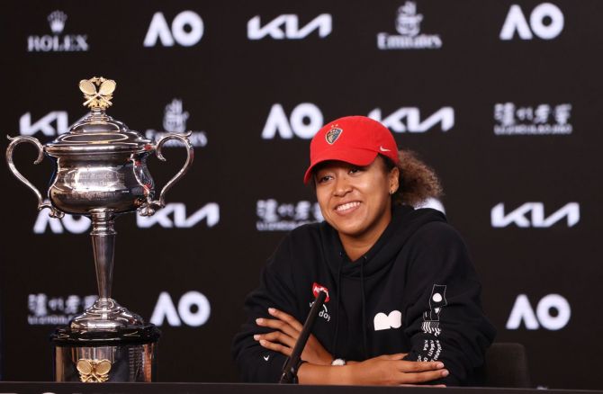 Naomi Osaka joined Monica Seles and Roger Federer as winners in their first four Grand Slam finals, marking her out as the ultimate big match performer.