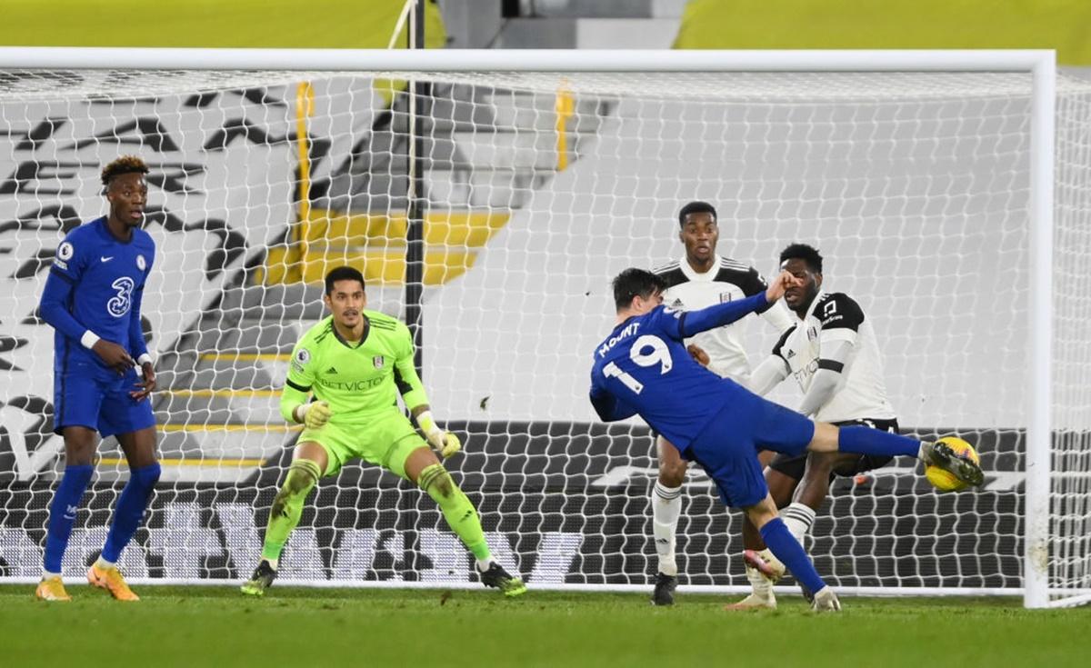 Mason Mount scores the all-important goal for Chelsea against Fulham.