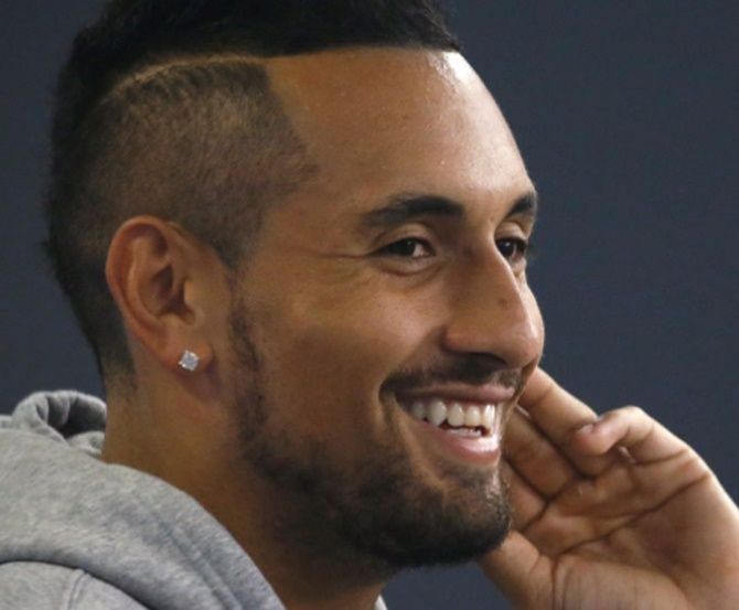 Nick Kyrgios said he was lucky to have spent a "crazy year" with his family and friends before resuming training with compatriot Jordan Thompson.