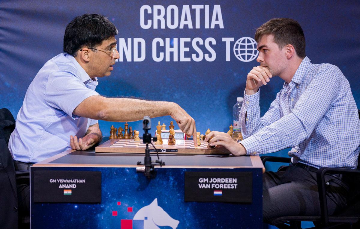 Indian Grandmaster Viswanathan Anand to Play First On-Board Game in Croatia  Grand Chess Tour