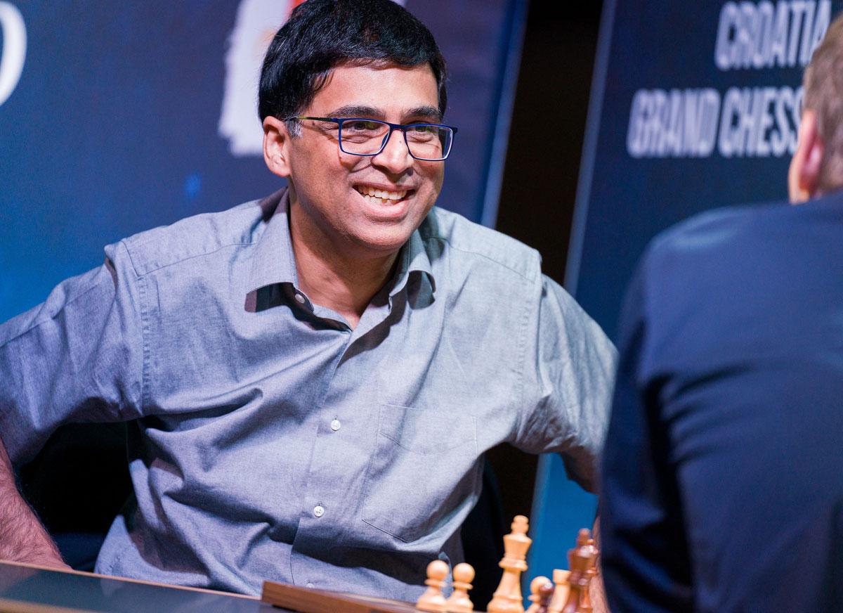 Indian Grandmaster Viswanathan Anand to Play First On-Board Game in Croatia  Grand Chess Tour