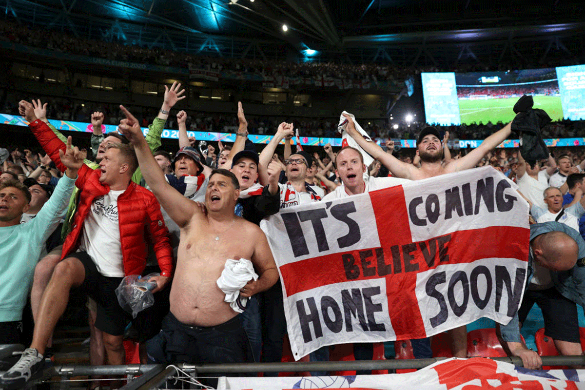 PICS Fans delirious as England enter first ever Euro final Rediff Sports