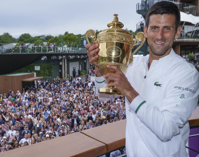 Novak Djokovic who has won the last three editions of the grasscourt major, will slip further down the rankings after Wimbledon as he will lose another 2,000 points with the ATP and WTA stripping the tournament of points. 