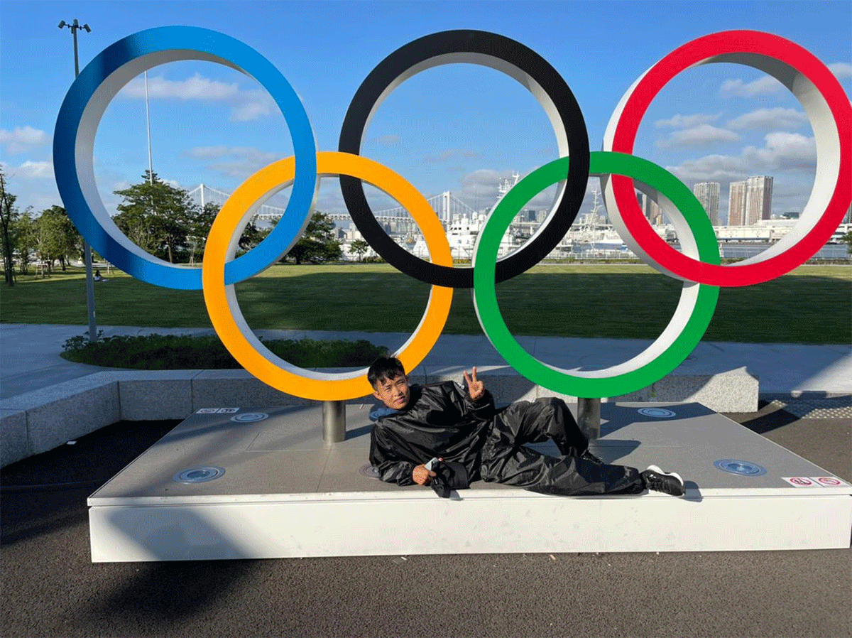 Judoka Sushila Devi at Tokyo Games Village