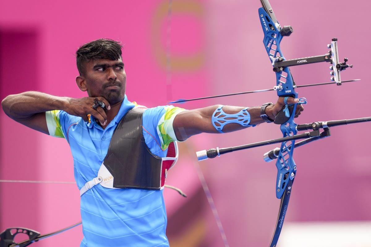 Pravin Jadhav beat world No. 2 Galsan Bazarzhapov in straight sets in the men's individual archery Round of 32 elimination