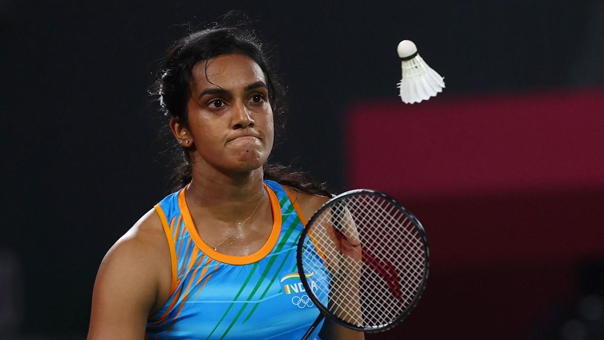 India's Pusarla V Sindhu in action during her Olympics women's singles match against Hong Kong's Cheung Ngan Yi, at Musashino Forest Sport Plaza, Tokyo, on Wednesday.