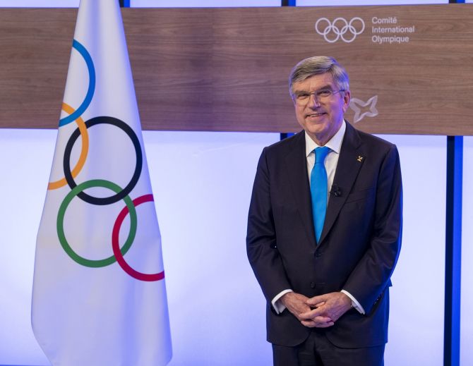 International Olympic Committee president Thomas Bach stressed that the current guidance on Russian athletes was still standing but added that the IOC also needed to think about the future. Some qualifying events for the 2024 Paris Olympics have already taken place.