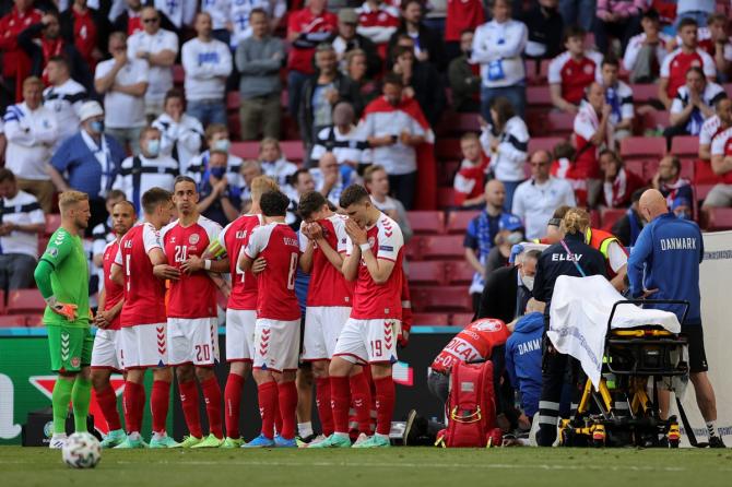 Shell-shocked following Christian Eriksen's collapse, Denmark lost 1-0 to Finland and 2-1 to Belgium before beating Russia, thanks in no small part to captain Simon Kjaer, who has rallied the team together.