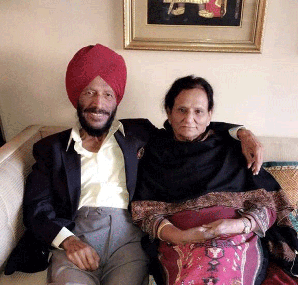Mikha Singh and his wife Nirmal Kaur. 