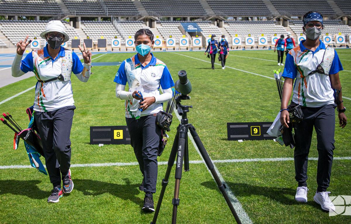 The Indian team, comprising Deepika Kumari, Ankita Bhakat and Komalika Bari, was beaten by lower-ranked Colombia in the Final Olympic Qualifier, in Paris, on Sunday.