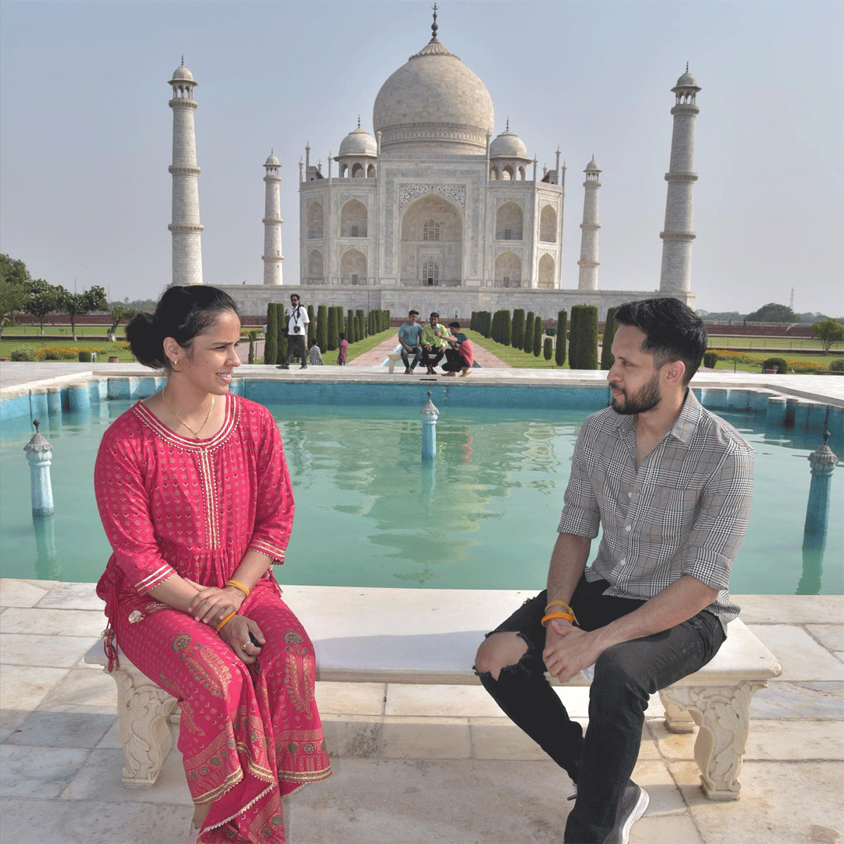 Preeti Jhangiani at Taj Mahal