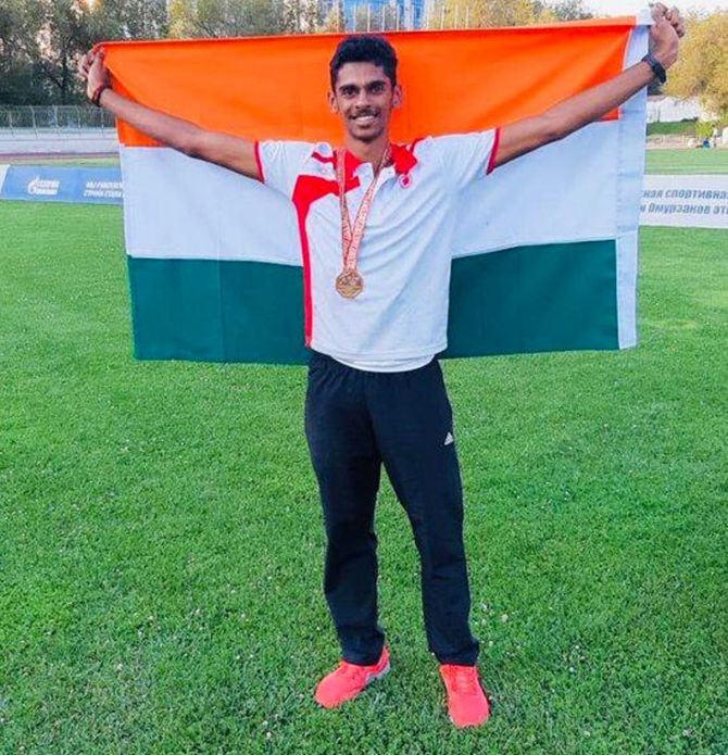 Long jumper Murali Sreeshankar qualified for the Tokyo Olympics with a National record effort of 8.26 metres at the Federation Cup Senior National Athletics Championships, in Patiala, on Tuesday.