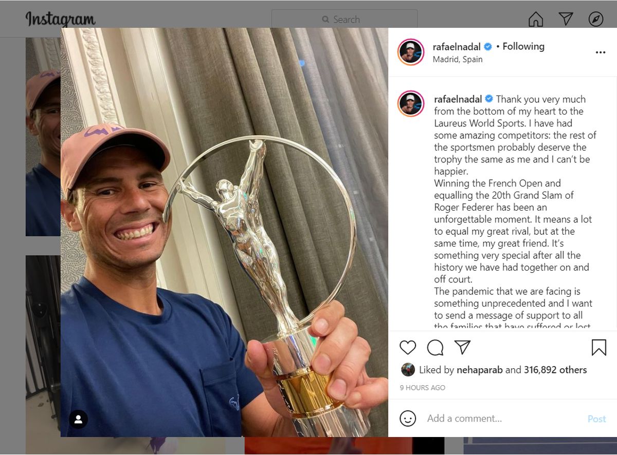 Nadal and Osaka scoop top Laureus awards - Rediff Sports