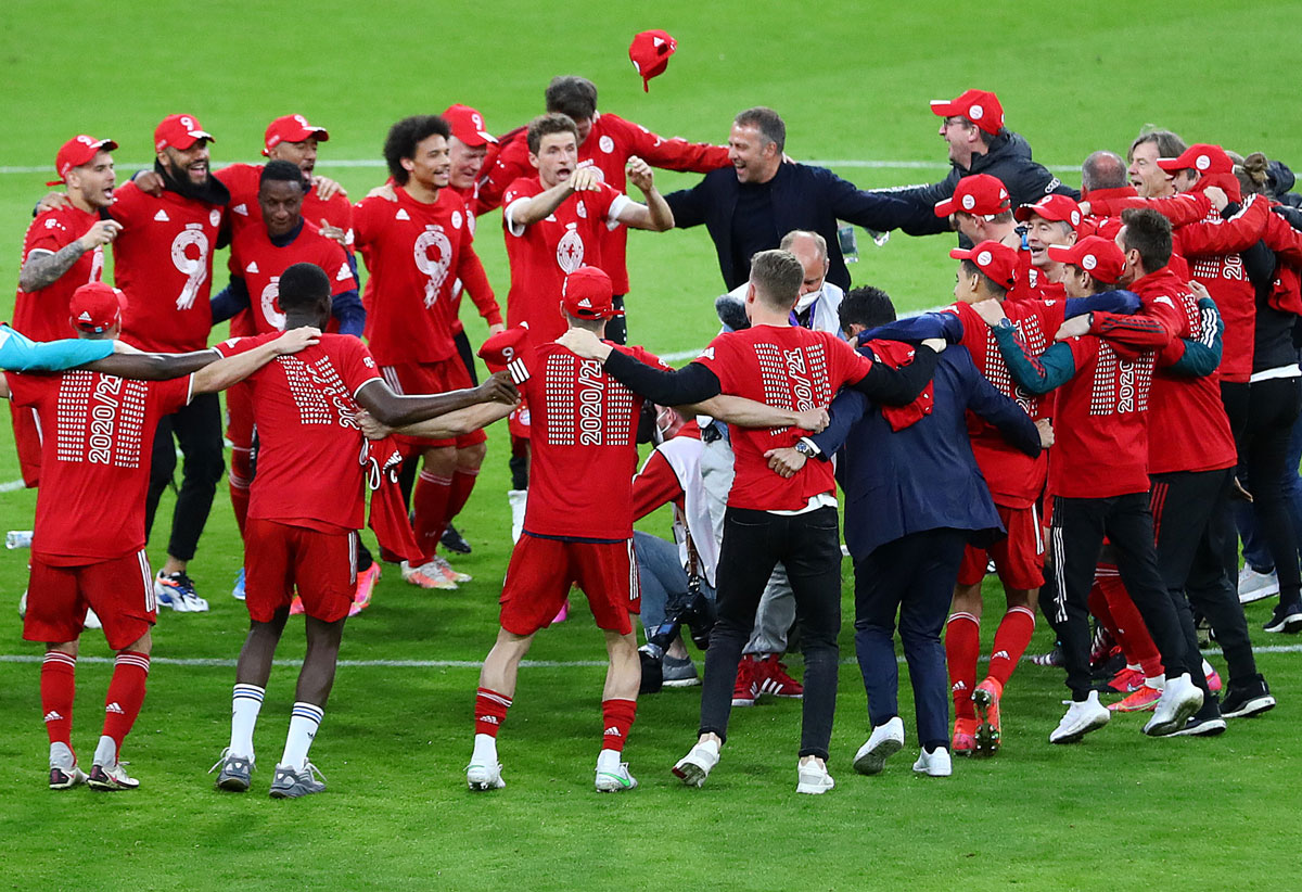 bayern-celebrate-record-9th-consecutive-bundesliga-title-rediff-sports