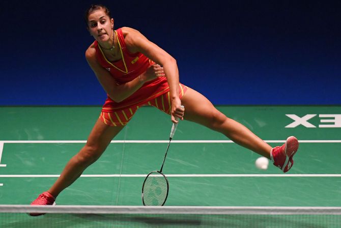 Carolina Marin said she might be back in February next year but wouldn't want to put a date on her return.