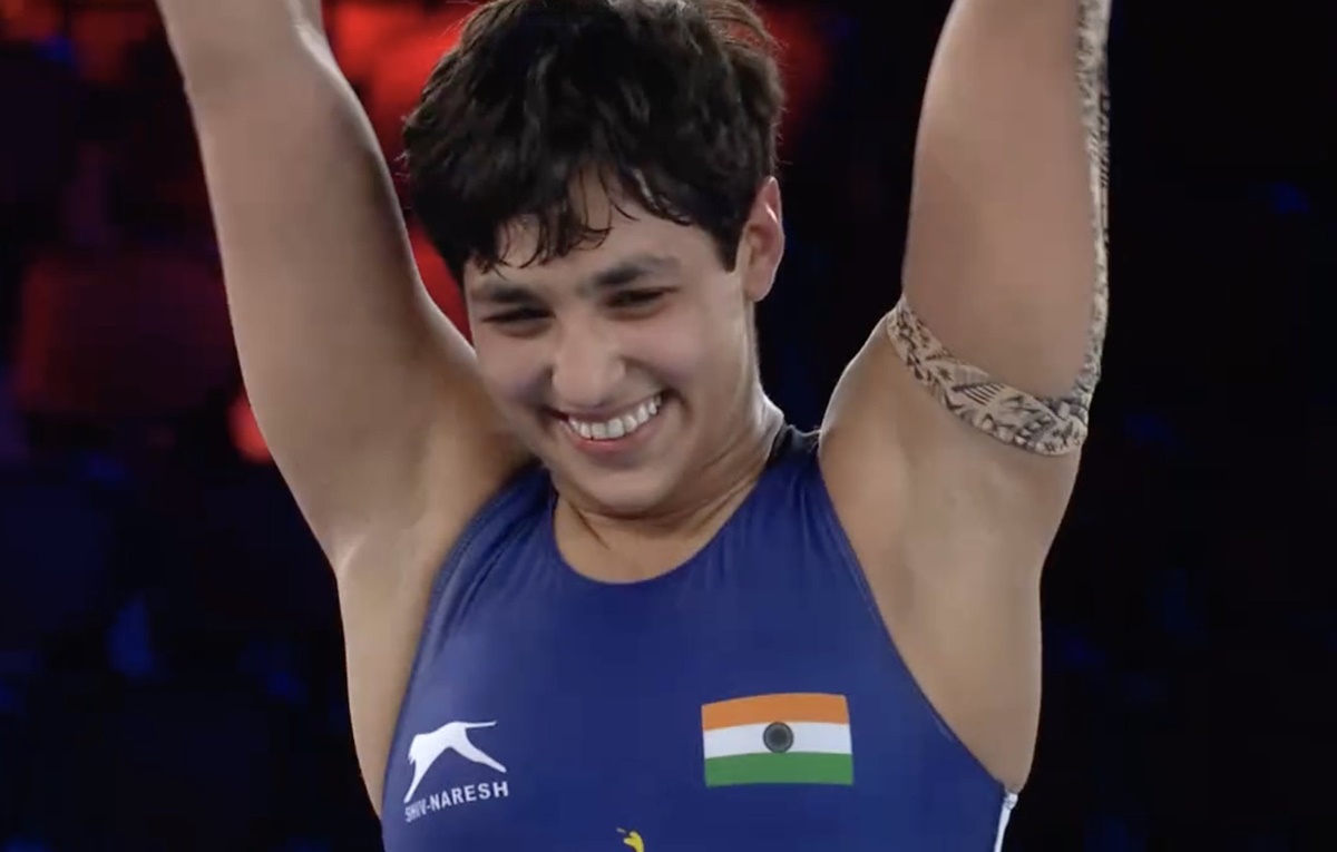 Anshu wins silver to create history at World Wrestling