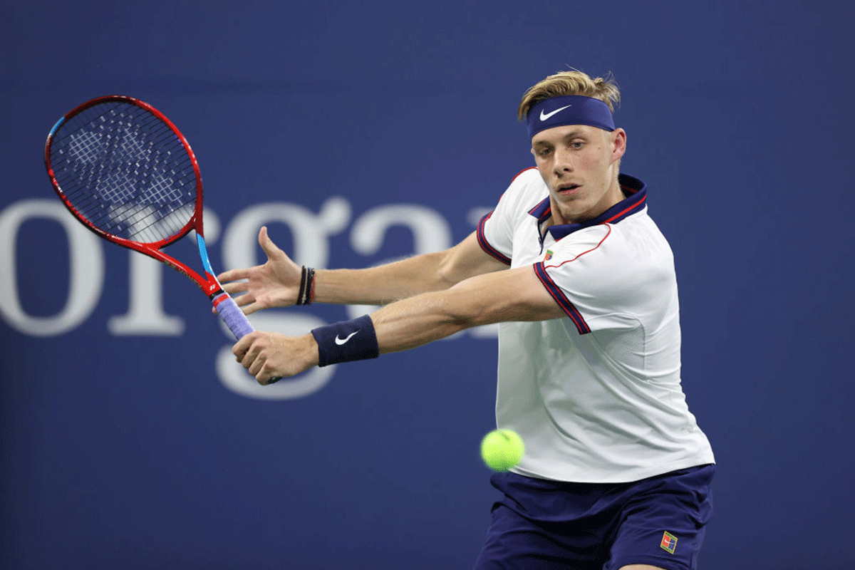 Canada's Denis Shapovalov in action against Spain's Roberto Carballes Baena during their second round match